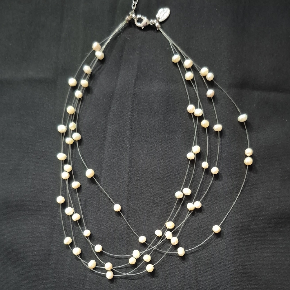 Lia Sophia Multi-Strand Pearl Necklace